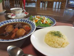 今週のランチ　ビーフシチューetc